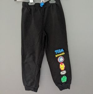 Marvel Avengers black sweatpants/joggers